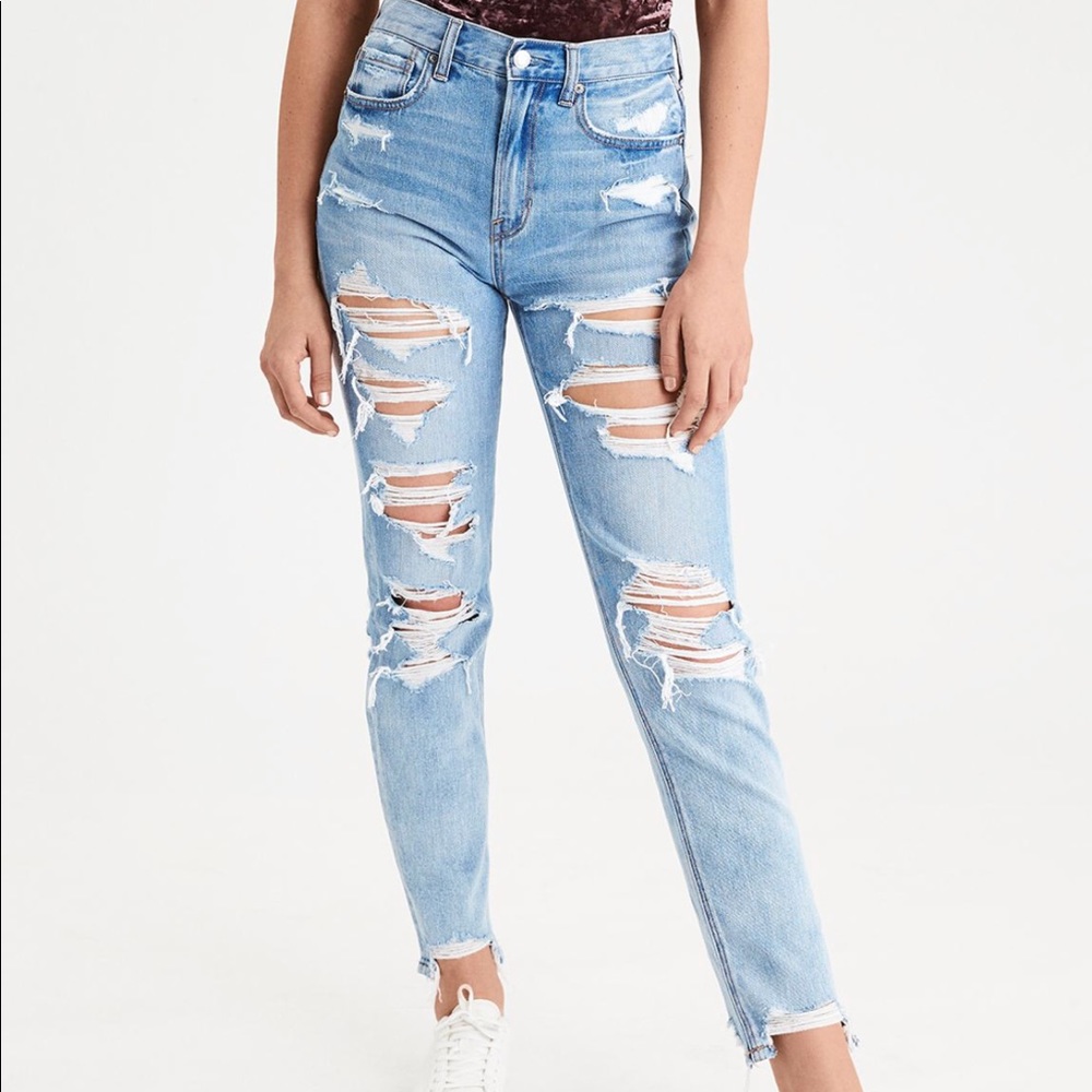 American eagle mom jeans size 6 Long
